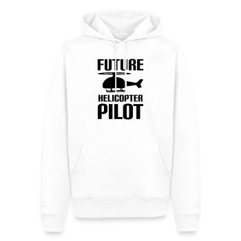 Future Helicopter Pilot Familie Kinder Piloten - Männer Premium Bio Hoodie - Weiß - Vorne - Nico (187cm)