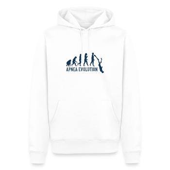 Apnée Plongeur Evolution Apno immersion Apnoetaucher - Sweat à capuche Premium bio Homme - blanc - Devant - Nico (187cm)