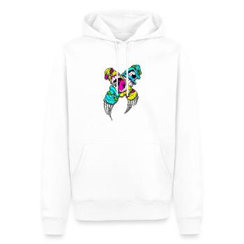 Monster Skateboard - Männer Premium Bio Hoodie - Weiß - Vorne - Nico (187cm)