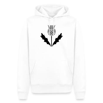 Scottish Thistle - Men’s Premium Organic Hoodie - white - Front - Nico (187cm)