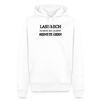 Lass Mich Jetzt Reinsteigen Typo - Männer Premium Bio Hoodie - Weiß - Vorne - Nico (187cm)