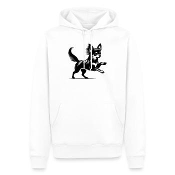 Chihuahua - Sweat à capuche Premium bio Homme - blanc - Devant - Nico (187cm)