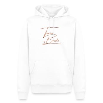 Team Bride! Customizable - Men’s Premium Organic Hoodie - white - Front - Nico (187cm)