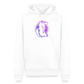 Characterful motocross design - Men’s Premium Organic Hoodie - white - Front - Nico (187cm)