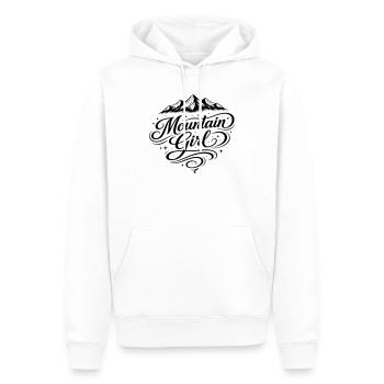 Mountain Girl Mountains - Men’s Premium Organic Hoodie - white - Front - Nico (187cm)