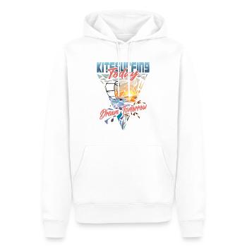 Kitesurfen Heute Traum Morgen - Männer Premium Bio Hoodie - Weiß - Vorne - Nico (187cm)