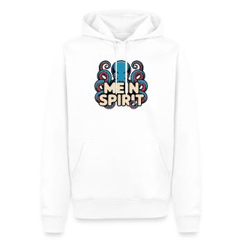 Mein Spirit Kraken Oktopus Illustration - Männer Premium Bio Hoodie - Weiß - Vorne - Nico (187cm)