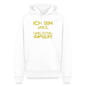 Jarel - Männer Premium Bio Hoodie - Weiß - Vorne - Nico (187cm)