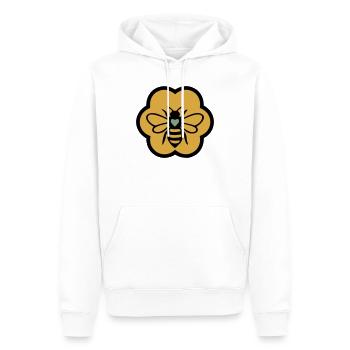Biene Herz Wabe Imkerei Naturschutz Imker - Männer Premium Bio Hoodie - Weiß - Vorne - Nico (187cm)