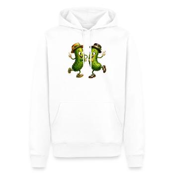 Tanzende Gurken - Männer Premium Bio Hoodie - Weiß - Vorne - Nico (187cm)