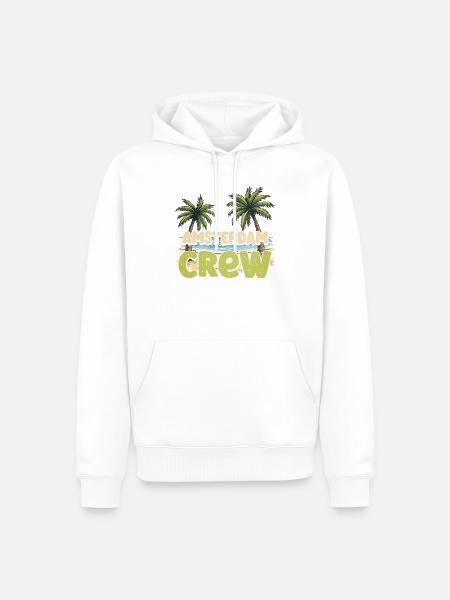 Amsterdam Crew - Männer Premium Bio Hoodie - Weiß