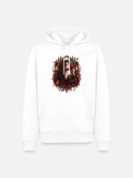 Halloween Dark Romance Anime - Männer Premium Bio Hoodie - Weiß