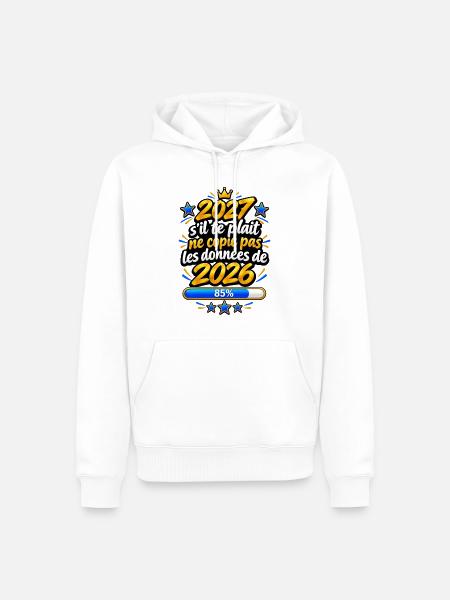 2027, kopiere keine schlechten Erinnerungen - Männer Premium Bio Hoodie - Weiß