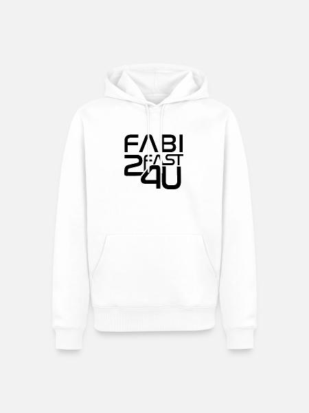 Fabi - Männer Premium Bio Hoodie - Weiß