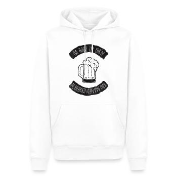 Oa Hoibe in ehr'n - Männer Premium Bio Hoodie - Weiß - Vorne - Nico (187cm)