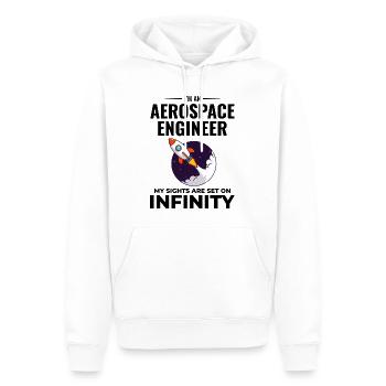 Luft- und Raumfahrtingenieur Raumfahrtraketenwissenschaftler - Männer Premium Bio Hoodie - Weiß - Vorne - Nico (187cm)