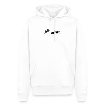 Pilates - Sweat à capuche Premium bio Homme - blanc - Devant - Nico (187cm)