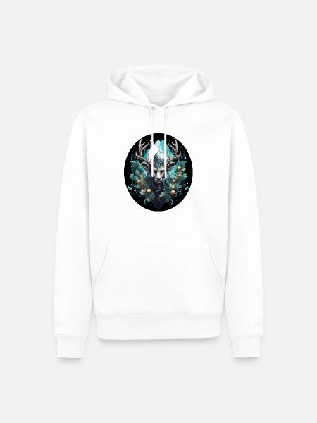 Santa's Reindeer - Men’s Premium Organic Hoodie - white
