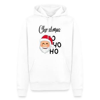Christmas HoHoHo - Männer Premium Bio Hoodie - Weiß - Vorne - Nico (187cm)