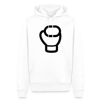 gant de boxe - Sweat à capuche Premium bio Homme - blanc - Devant - Nico (187cm)