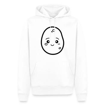 patate - Sweat à capuche Premium bio Homme - blanc - Devant - Nico (187cm)
