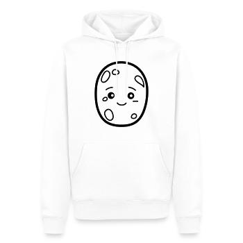 patate - Sweat à capuche Premium bio Homme - blanc - Devant - Nico (187cm)