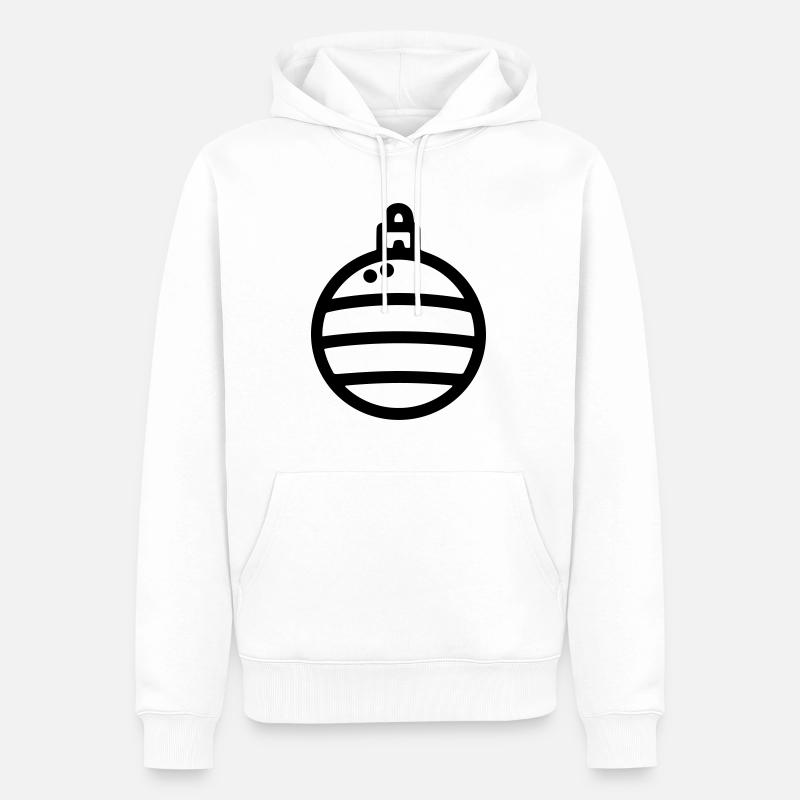 Weihnachtskugel - Männer Premium Bio Hoodie - Weiß