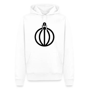 Boule de Noël - Sweat à capuche Premium bio Homme - blanc - Devant - Nico (187cm)