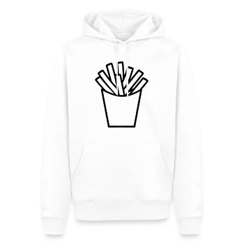 Pommes frites - Männer Premium Bio Hoodie - Weiß - Vorne - Nico (187cm)