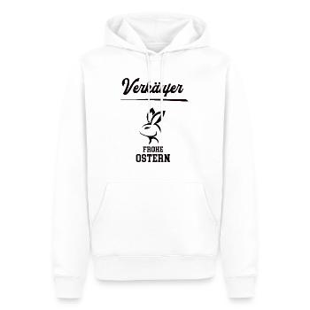 Verkäufer Ostern Geschenk Einzelhandel Verkauf - Männer Premium Bio Hoodie - Weiß - Vorne - Nico (187cm)