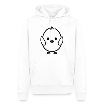 chick - Men’s Premium Organic Hoodie - white - Front - Nico (187cm)