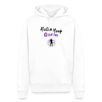 Hulla Hoop Queen - Let your hips circle - Men’s Premium Organic Hoodie - white - Front - Nico (187cm)