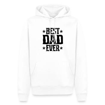 Hommes Meilleur père jamais drôle Père sarcastique - Sweat à capuche Premium bio Homme - blanc - Devant - Nico (187cm)