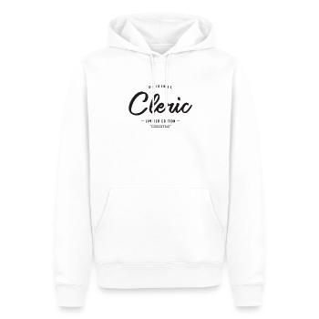 Kleriker lustige Berufsbezeichnung Beruf Geburtstagsarbeiter - Männer Premium Bio Hoodie - Weiß - Vorne - Nico (187cm)