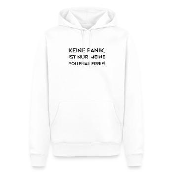 Keine Panik Pollenallergie Allergie Sprüche Allerg - Männer Premium Bio Hoodie - Weiß - Vorne - Nico (187cm)