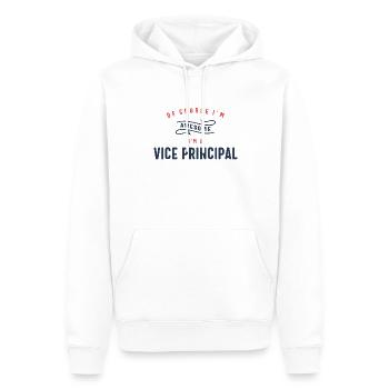 Vice Principal Job Beruf Geburtstagsarbeiter - Männer Premium Bio Hoodie - Weiß - Vorne - Nico (187cm)