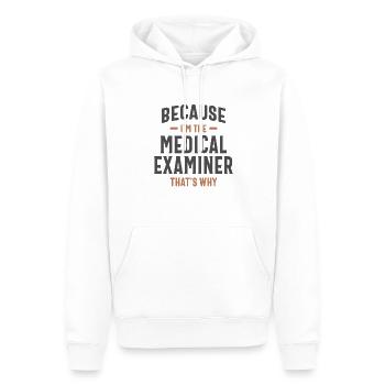 Profession de médecin légiste - Sweat à capuche Premium bio Homme - blanc - Devant - Nico (187cm)