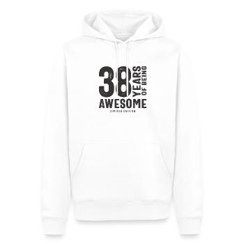 38 Jahre Awesome 38. Geburtstag - Männer Premium Bio Hoodie - Weiß - Vorne - Nico (187cm)