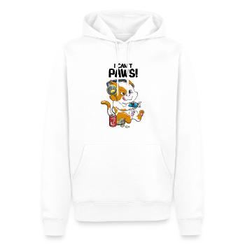 Funny Cat Gaming Kinder Jungen Gamer Videospiele & - Männer Premium Bio Hoodie - Weiß - Vorne - Nico (187cm)
