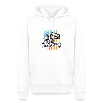 Painter Job Vintage Amerika Arbeiter - Männer Premium Bio Hoodie - Weiß - Vorne - Nico (187cm)