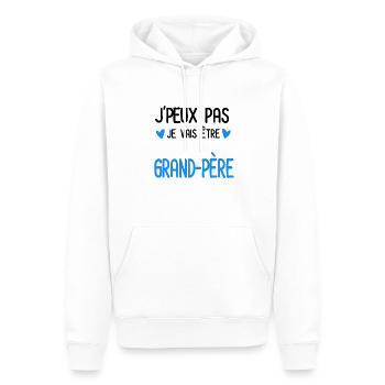 je peux pas je vais être grand-père cadeau - Sweat à capuche Premium bio Homme - blanc - Devant - Nico (187cm)