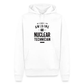 Awesome I'm a Nuclear Technician - Men’s Premium Organic Hoodie - white - Front - Nico (187cm)