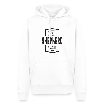 Shepherd authentique et digne de confiance - Sweat à capuche Premium bio Homme - blanc - Devant - Nico (187cm)