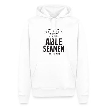 Able Seamen Job Title Profession - Men’s Premium Organic Hoodie - white - Front - Nico (187cm)