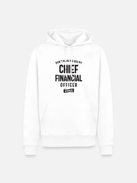 Chief Financial Officer Beruf - Männer Premium Bio Hoodie - Weiß