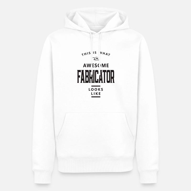 Verarbeiter Lustiger Beruf - Männer Premium Bio Hoodie - Weiß