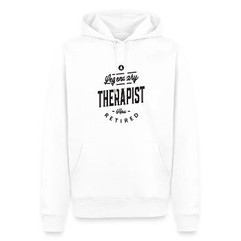 Therapeut Lustiger Beruf - Männer Premium Bio Hoodie - Weiß - Vorne - Nico (187cm)