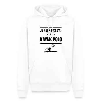 Je Peux Pas J'ai kayak polo kayakeur humour - Sweat à capuche Premium bio Homme - blanc - Devant - Nico (187cm)