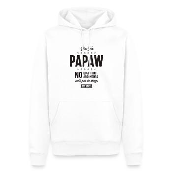 I'm Papaw We'll Just Do Thing My Way - Men’s Premium Organic Hoodie - white - Front - Nico (187cm)