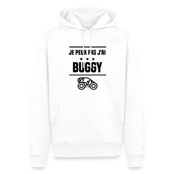 j'peux pas j'ai buggy humour - Sweat à capuche Premium bio Homme - blanc - Devant - Nico (187cm)